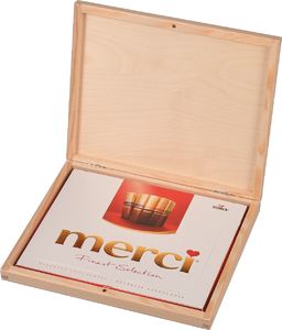 Skrzynkazdrewna Drewniane pudełko na czekoladki prezent 1