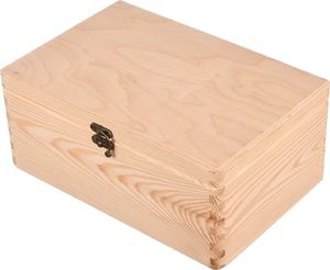 Skrzynkazdrewna Pudełko drewniane z zapięciem 30x20x13 1