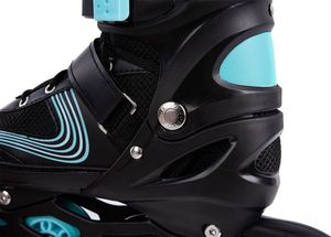 Rolki Bestif BRS06 z wymienną płozą regulowane czarne r. 30-33 11