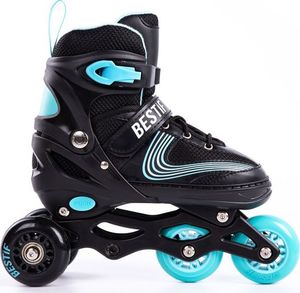 Rolki Bestif BRS06 z wymienną płozą regulowane czarne r. 30-33 12