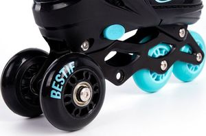 Rolki Bestif BRS06 z wymienną płozą regulowane czarne r. 30-33 16