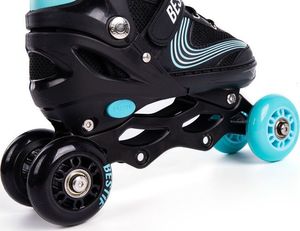 Rolki Bestif BRS06 z wymienną płozą regulowane czarne r. 30-33 21