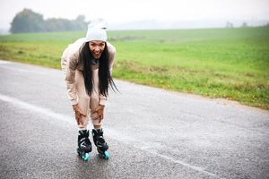 Rolki Bestif BRS06 z wymienną płozą regulowane czarne r. 30-33 27