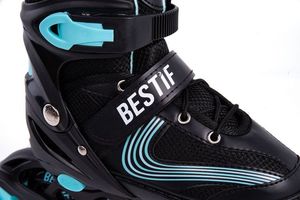 Rolki Bestif BRS06 z wymienną płozą regulowane czarne r. 30-33 4