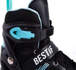 Rolki Bestif BRS06 z wymienną płozą regulowane czarne r. 30-33 6