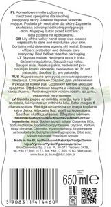 BluxCosmetics Mydło do rąk w płynie konwaliowe z gliceryną 650ml 2