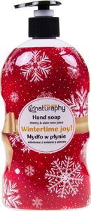 BluxCosmetics Świąteczne mydło do rąk w płynie wiśniowe z aloesem 650 ml 1