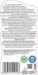 BluxCosmetics Zestaw szamponów dla mężczyzn 3x 650ml 3