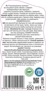 BluxCosmetics Zestaw szamponów dla mężczyzn 3x 650ml 4