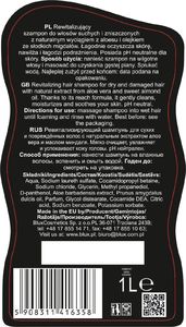 BluxCosmetics Szampon do włosów suchych i zniszczonych z wyciągiem z aloesu i migdałów 1L 2