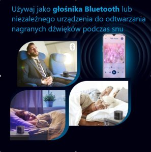 Sound Oasis BST-80-25T Generator dźwięków, głośnik Bluetooth - stres, zmęczenie, bezsenność, szumy uszne 4