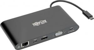 Stacja/replikator Tripp Lite Tripp Lite USB-C Dock, Dual Display - 4K HDMI/mDP, VGA, USB 3.2 Gen 1, USB-A/C Hub, GbE, Memory Card, 100W PD Charging 1