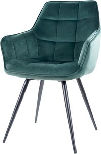 Selsey SELSEY Krzesło tapicerowane Knostly zielone 1