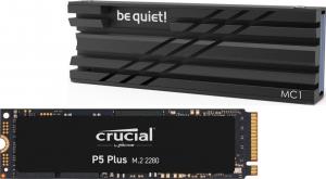 Dysk SSD Crucial P5 Plus + be quiet! MC1 1 TB M.2 2280 PCI-E x4 Gen4 NVMe (CT1000P5PSSD8+BZ002) 1