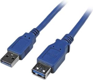 Kabel USB StarTech USB-A (M/F) 3.0 1.8m Niebieski (USB3SEXTAA6) 1