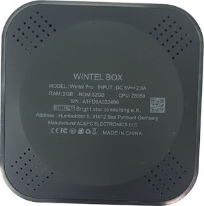 Komputer Wintel Pro Intel Atom x5-Z8350 2 GB 32 GB eMMC SSD Windows 10 Pro 7