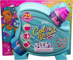 Lalka Barbie Barbie Color Reveal - Imprezowe stylizacje, niebiesko-fioletowe włosy (HBG38/HBG41) 1