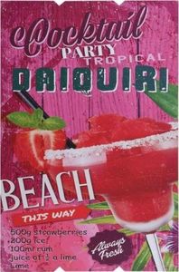 Dekoracja domu Obrazek ozdoba ścienna Daiquiri 38x58 cm 1