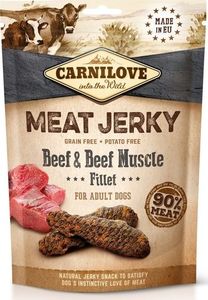 Brit Carnilove Dog Jerky Beef & Beef Fillet - wołowina i filet wołowy 100g 1