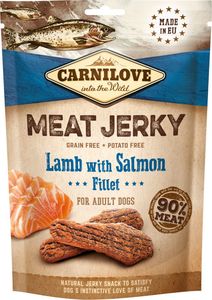 Brit Carnilove Jerky Lamb & Salmon Fillet Jagnięcina Łosoś Przysmak Dla Psa 100g 1