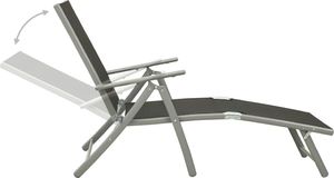 vidaXL 10-cz. zestaw mebli do ogrodu, czarno-srebrny 6