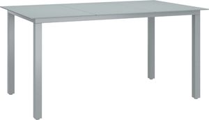 vidaXL 10-cz. zestaw mebli do ogrodu, czarno-srebrny 8