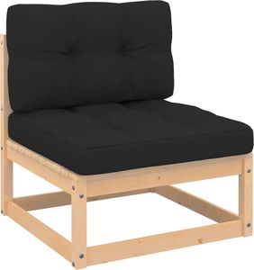 vidaXL 4-cz. zestaw wypoczynkowy do ogrodu, z poduszkami, lita sosna 4