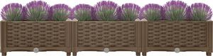 vidaXL Donica do podniesionej rabaty, 120x40x23 cm, polipropylen 3