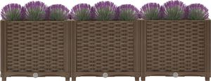 vidaXL Donica do podniesionej rabaty, 120x40x38 cm, polipropylen 3