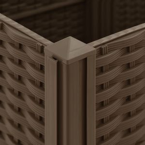 vidaXL Donica do podniesionej rabaty, 120x40x38 cm, polipropylen 4