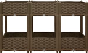 vidaXL Donica do podniesionej rabaty, 120x40x71 cm, polipropylen 3