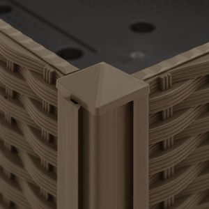 vidaXL Donica do podniesionej rabaty, 160x40x23 cm, polipropylen 4