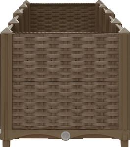 vidaXL Donica do podniesionej rabaty, 160x40x38 cm, polipropylen 6