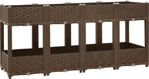 vidaXL Donica do podniesionej rabaty, 160x40x71 cm, polipropylen 2