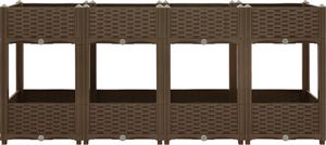 vidaXL Donica do podniesionej rabaty, 160x40x71 cm, polipropylen 3