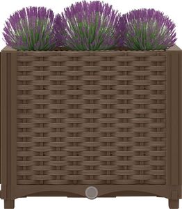 vidaXL Donica do podniesionej rabaty, 40x40x38 cm, polipropylen 3