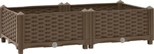 vidaXL Donica do podniesionej rabaty, 80x40x23 cm, polipropylen 2