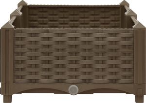 vidaXL Donica do podniesionej rabaty, 80x40x23 cm, polipropylen 6