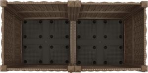 vidaXL Donica do podniesionej rabaty, 80x40x38 cm, polipropylen 7