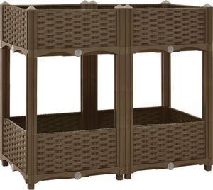 vidaXL Donica do podniesionej rabaty, 80x40x71 cm, polipropylen 2