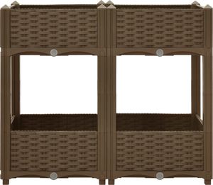 vidaXL Donica do podniesionej rabaty, 80x40x71 cm, polipropylen 3