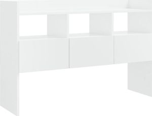 vidaXL Szafka na wysoki połysk, biała, 105x30x70 cm, płyta wiórowa 2