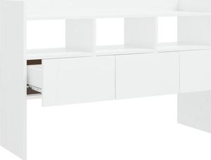 vidaXL Szafka na wysoki połysk, biała, 105x30x70 cm, płyta wiórowa 5