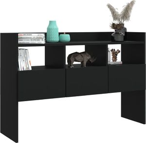 vidaXL Szafka, czarna, 105x30x70 cm, płyta wiórowa 4