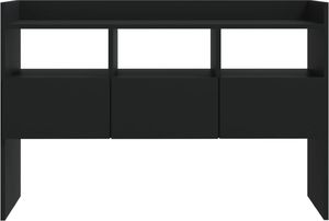vidaXL Szafka, czarna, 105x30x70 cm, płyta wiórowa 6