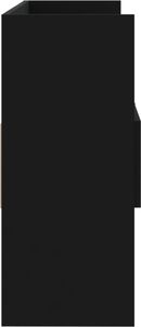 vidaXL Szafka, czarna, 105x30x70 cm, płyta wiórowa 7