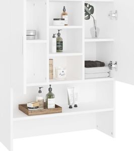 vidaXL Szafka na pralkę, biała, 70,5x25,5x90 cm 3