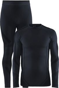 Craft Bielizna termoaktywna męska zestaw bluza + spodnie kalesony legginsy Craft Core dry fuseknit set M czarny rozmiar S 1