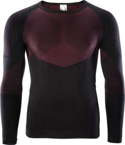 Hi-Tec Bielizna termoaktywna męska bluza Hino Top czarno-czerwony rozmiar M/L 2