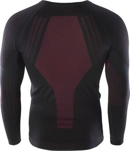 Hi-Tec Bielizna termoaktywna męska bluza Hino Top czarno-czerwony rozmiar M/L 3